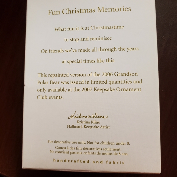 Hallmark Polar Bear ornament REPAINT - Picture 2 of 2